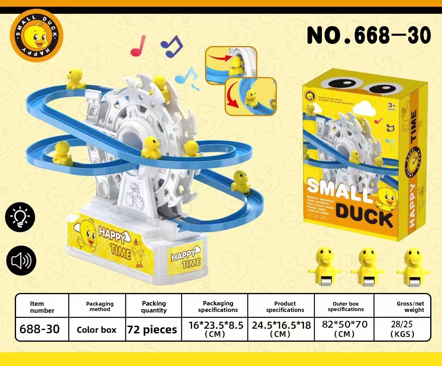 Little yellow duck slide track