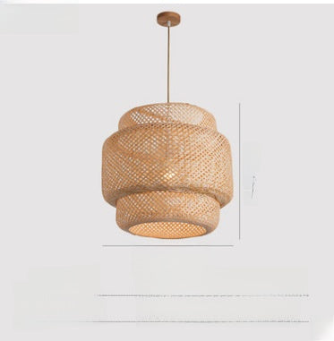 Living Room Bedroom Simple Bamboo Chandelier