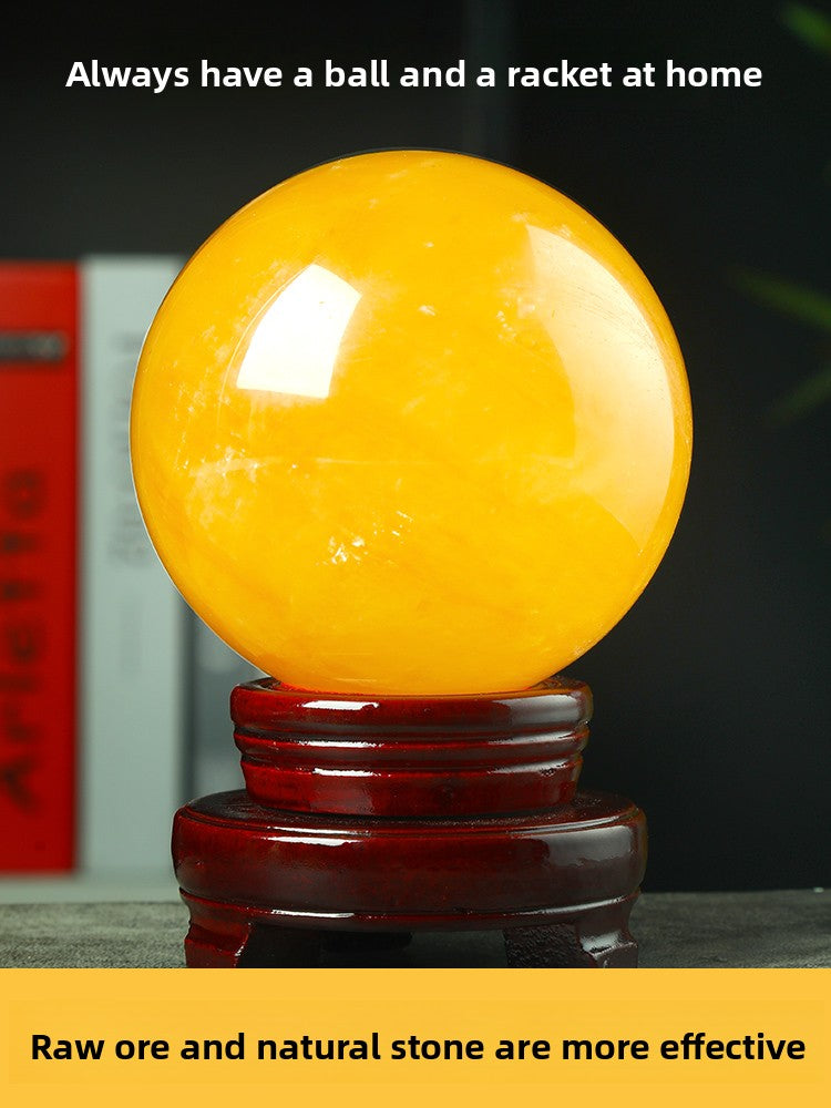 Living room decoration: crystal ball