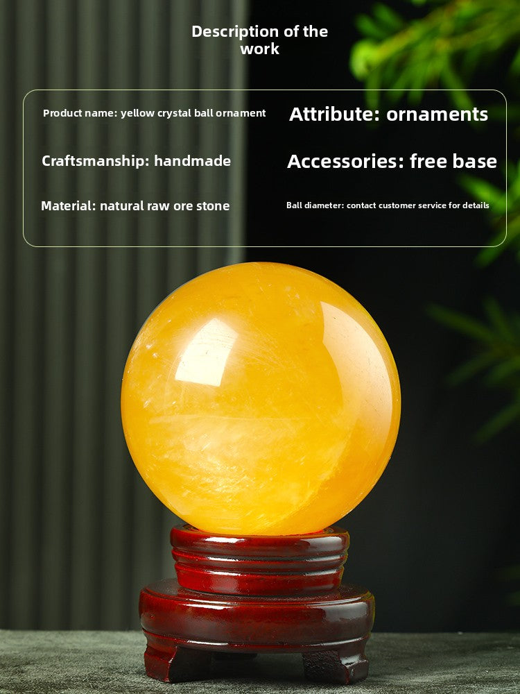 Living room decoration: crystal ball