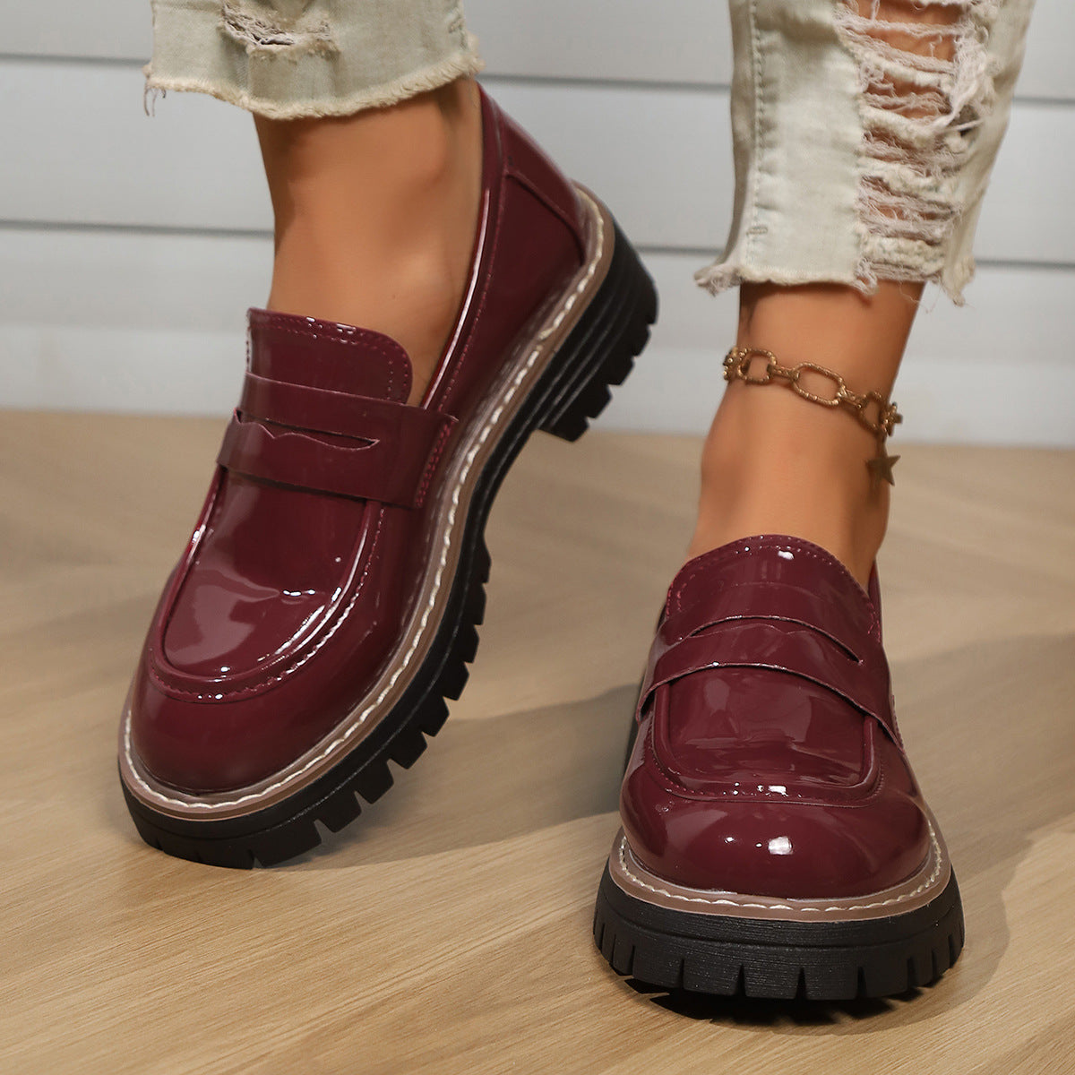 Loafer Platform Flats