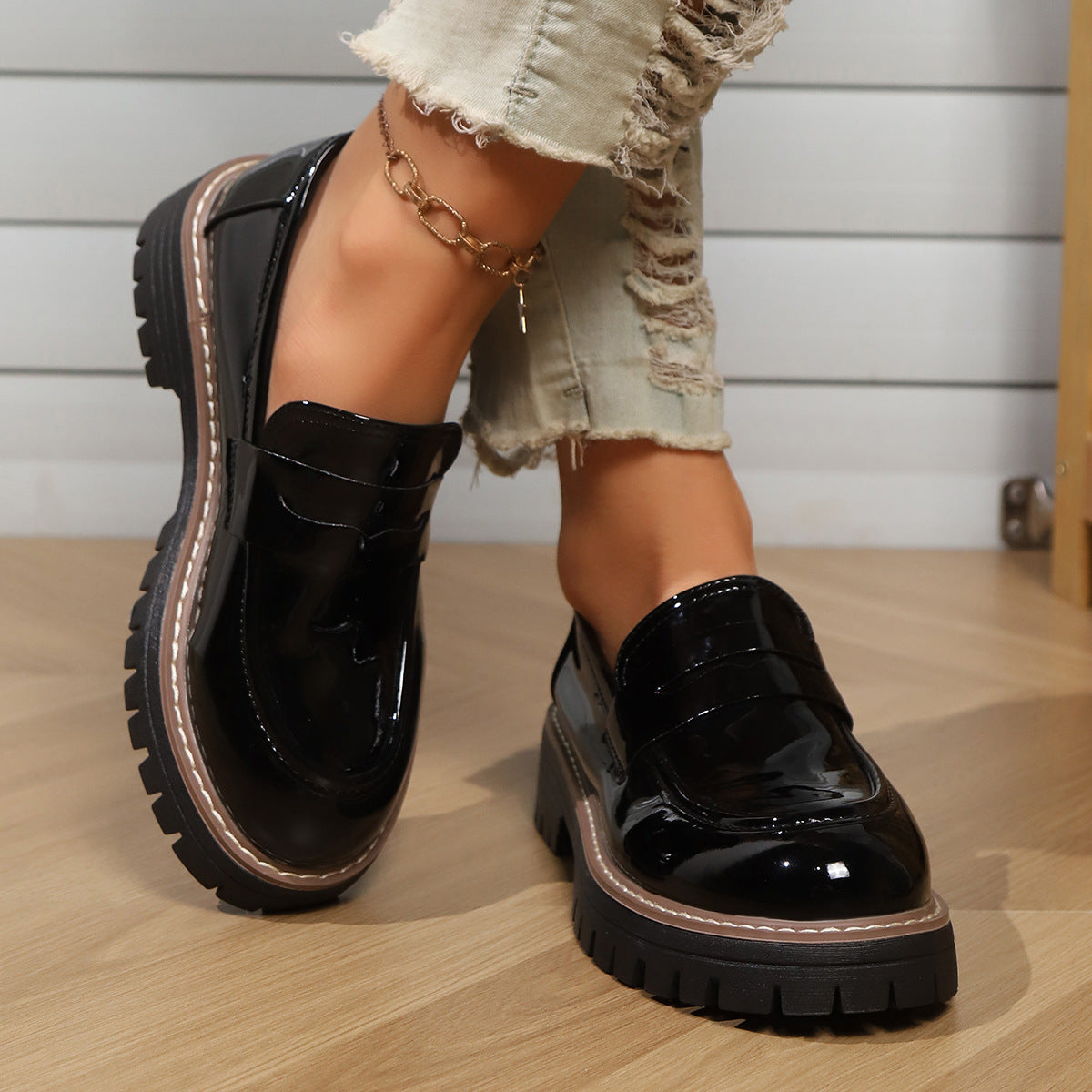 Loafer Platform Flats