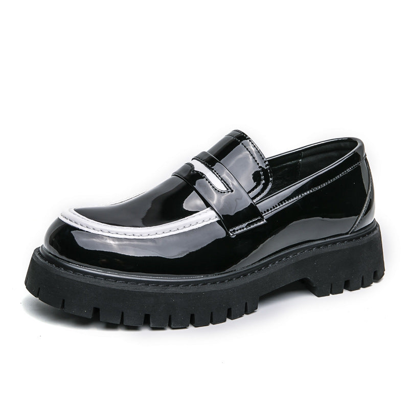 Loafers with thick soles and shafts
