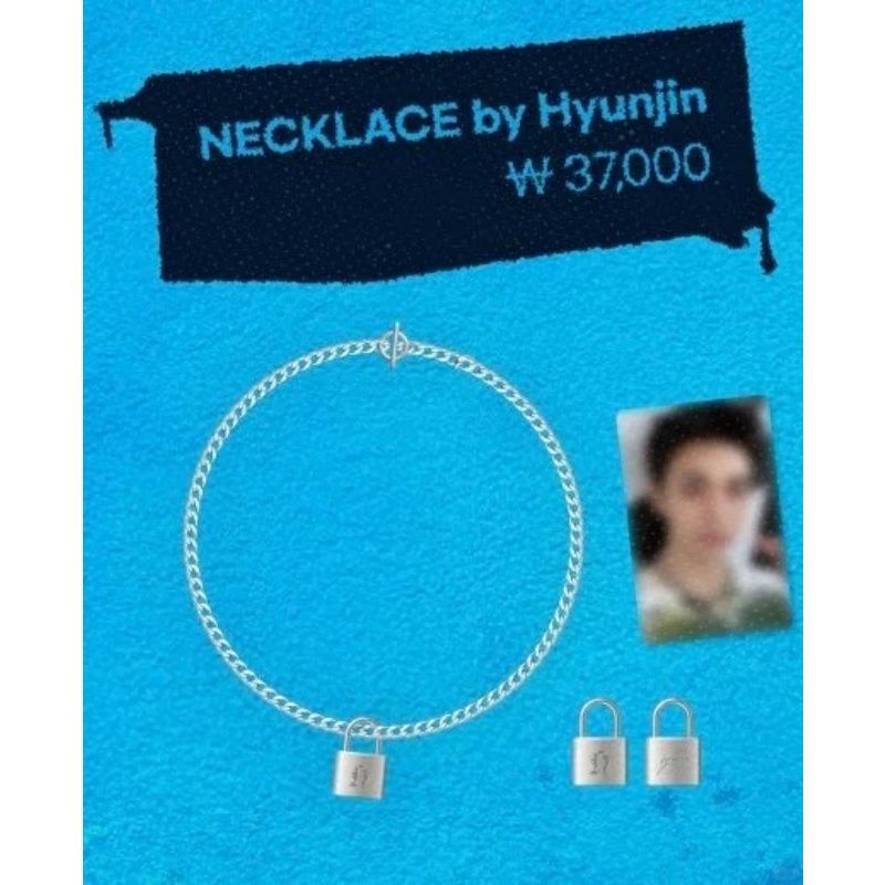 Lock Pendant Necklace Geometric Bamboo Chain