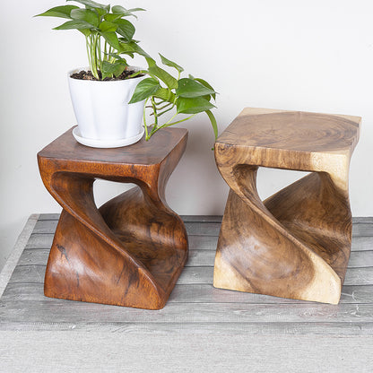 Log shoe bench