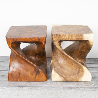 Log shoe bench