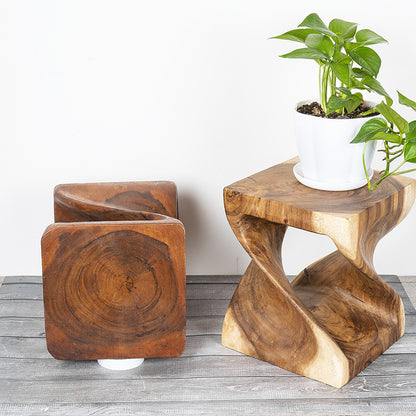 Log shoe bench