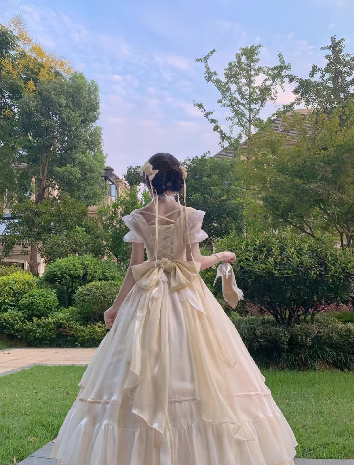 Lolita Formal Dress with Waist Bow