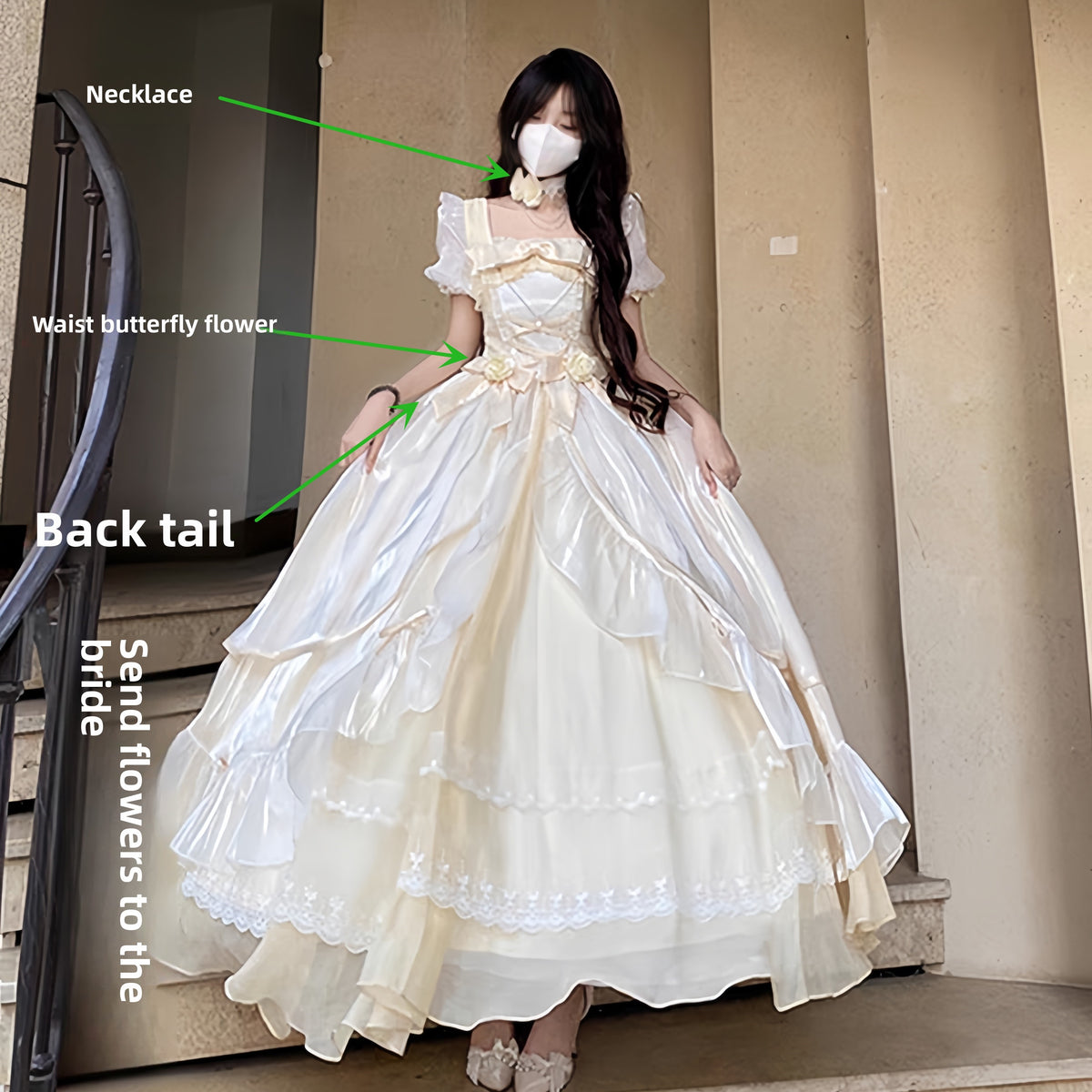 Lolita Formal Dress with Waist Bow