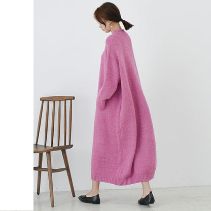 Long Acrylic Sweater Dress