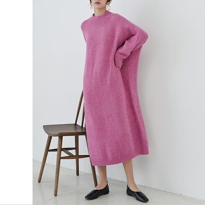 Long Acrylic Sweater Dress