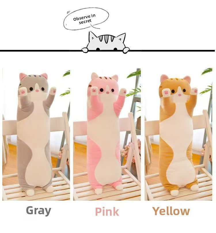Long Cat Plush Toy Hugging Sleeping Doll