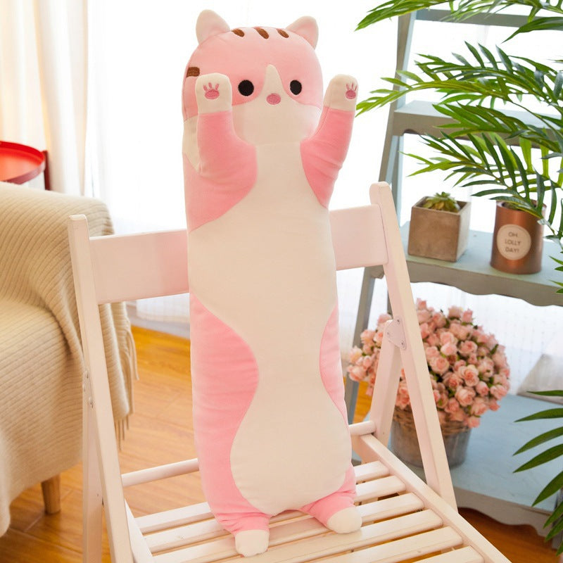 Long Cat Plush Toy Hugging Sleeping Doll