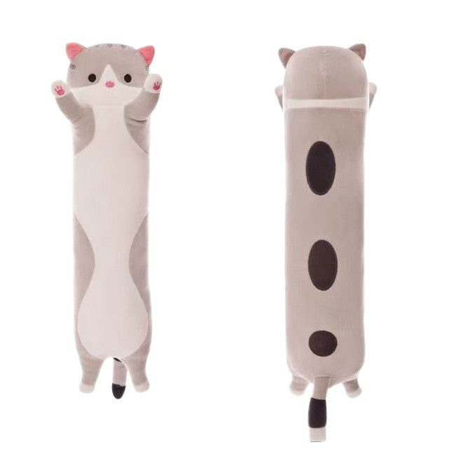 Long Cat Plush Toy Soft Huggable Doll Pillow