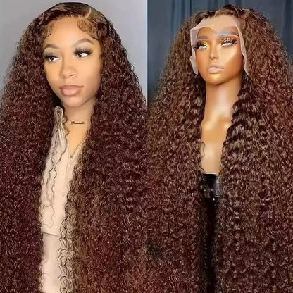 Long Curly Front Lace Synthetic Wig