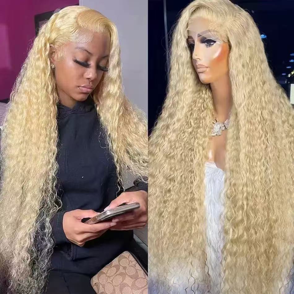 Long Curly Front Lace Synthetic Wig
