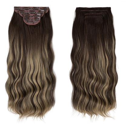 Long curly hair extensions