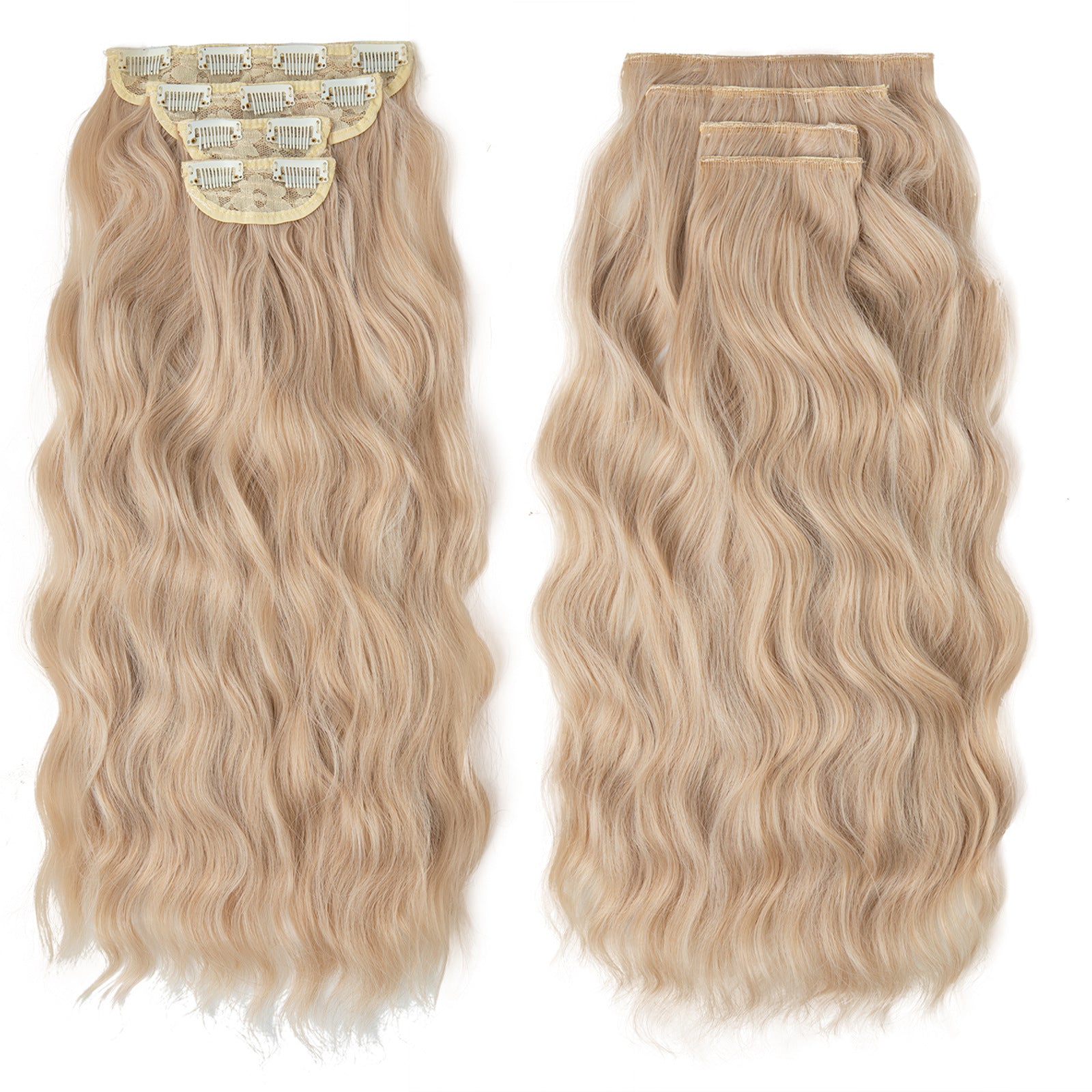Long curly hair extensions