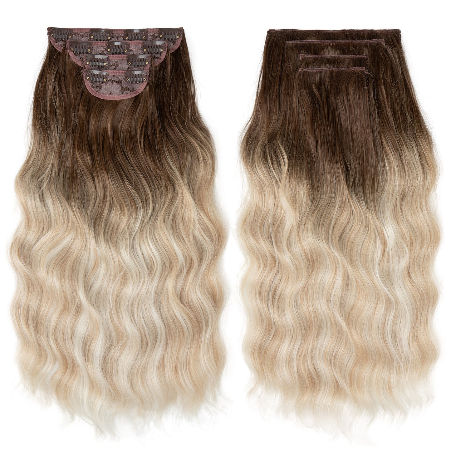 Long curly hair extensions