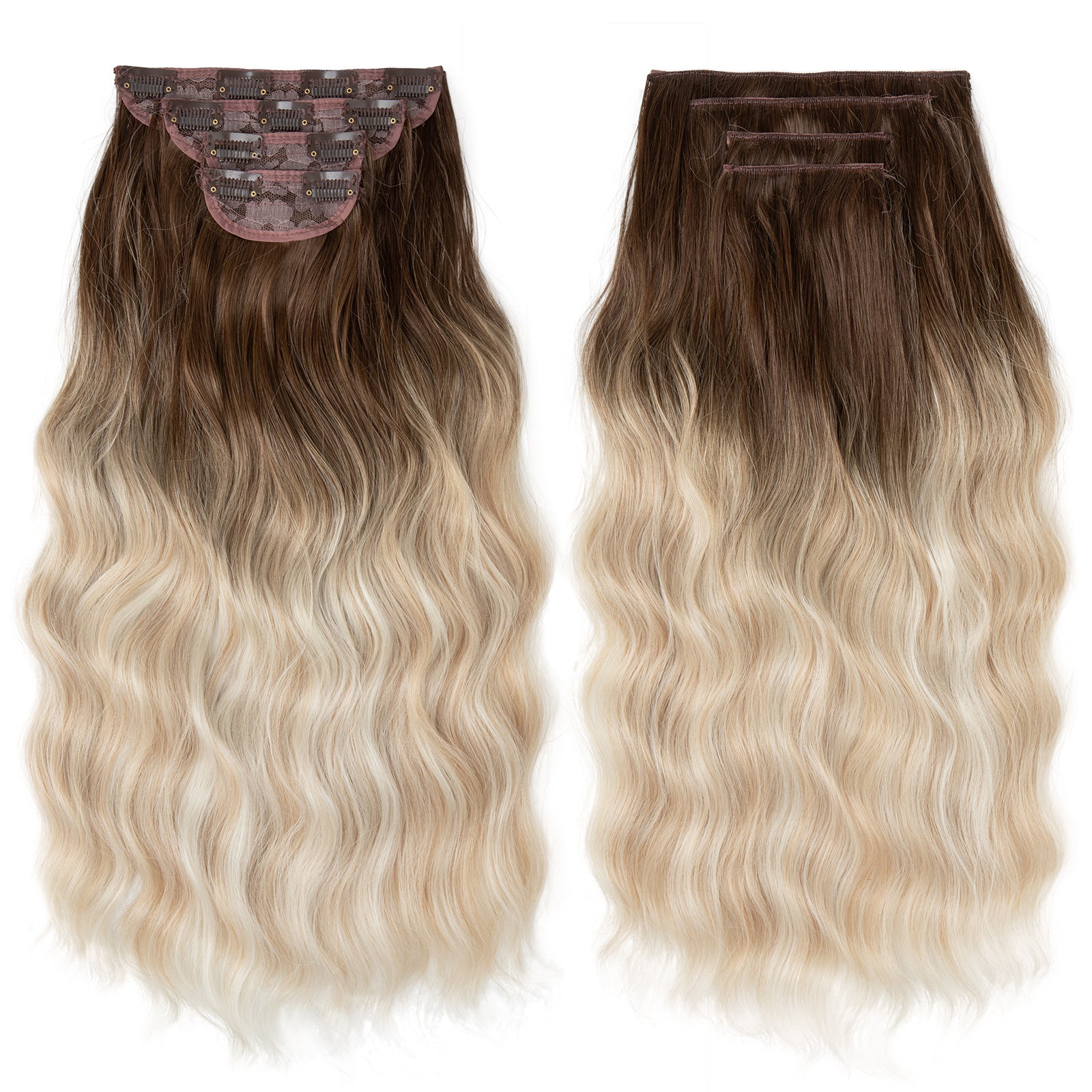 Long curly hair extensions