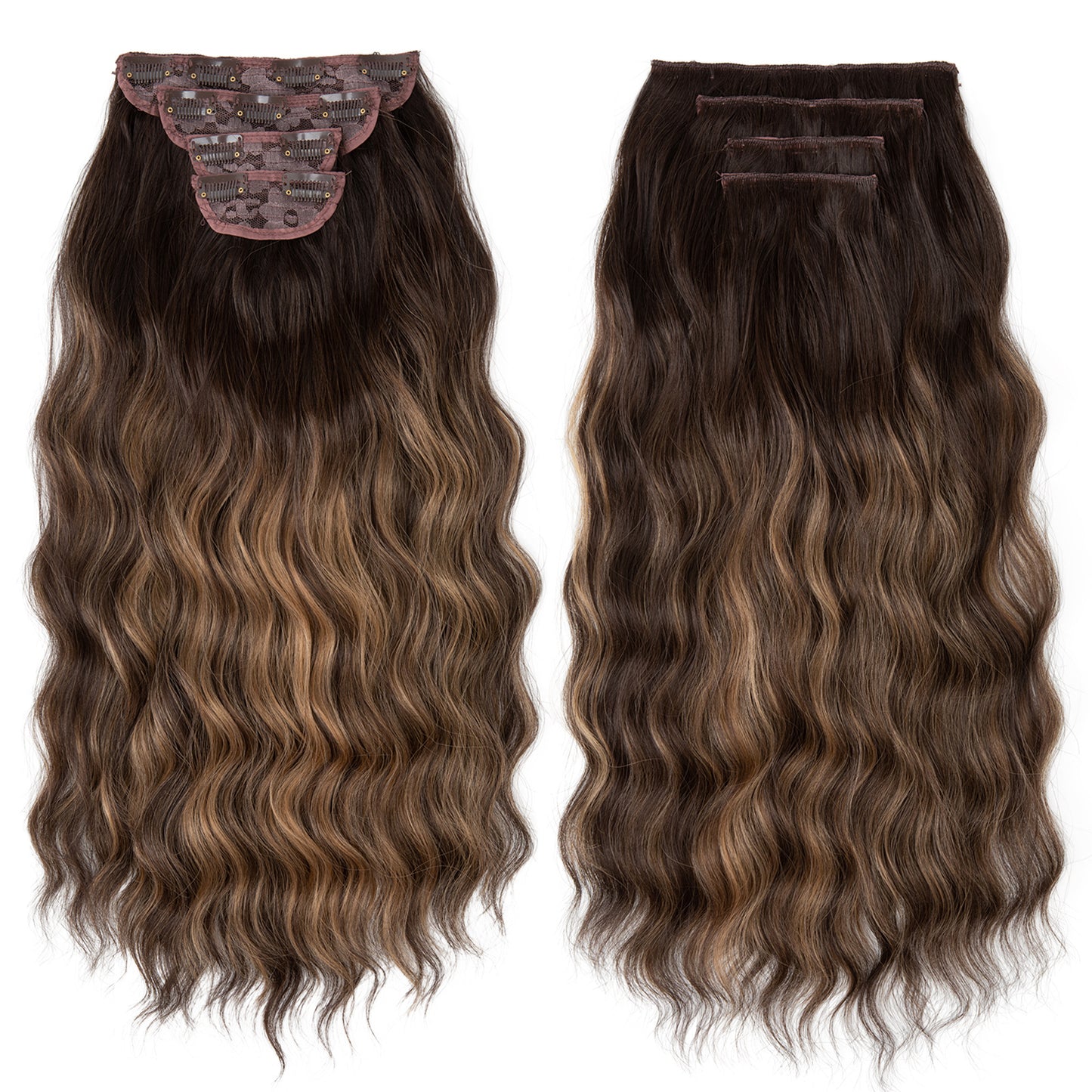 Long curly hair extensions