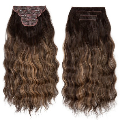 Long curly hair extensions