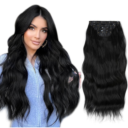 Long curly hair extensions