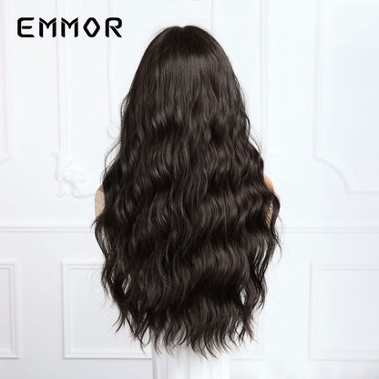 Long Curly Hair Wig with Bangs