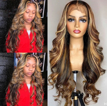 Long Curly Lace Front Synthetic Wig