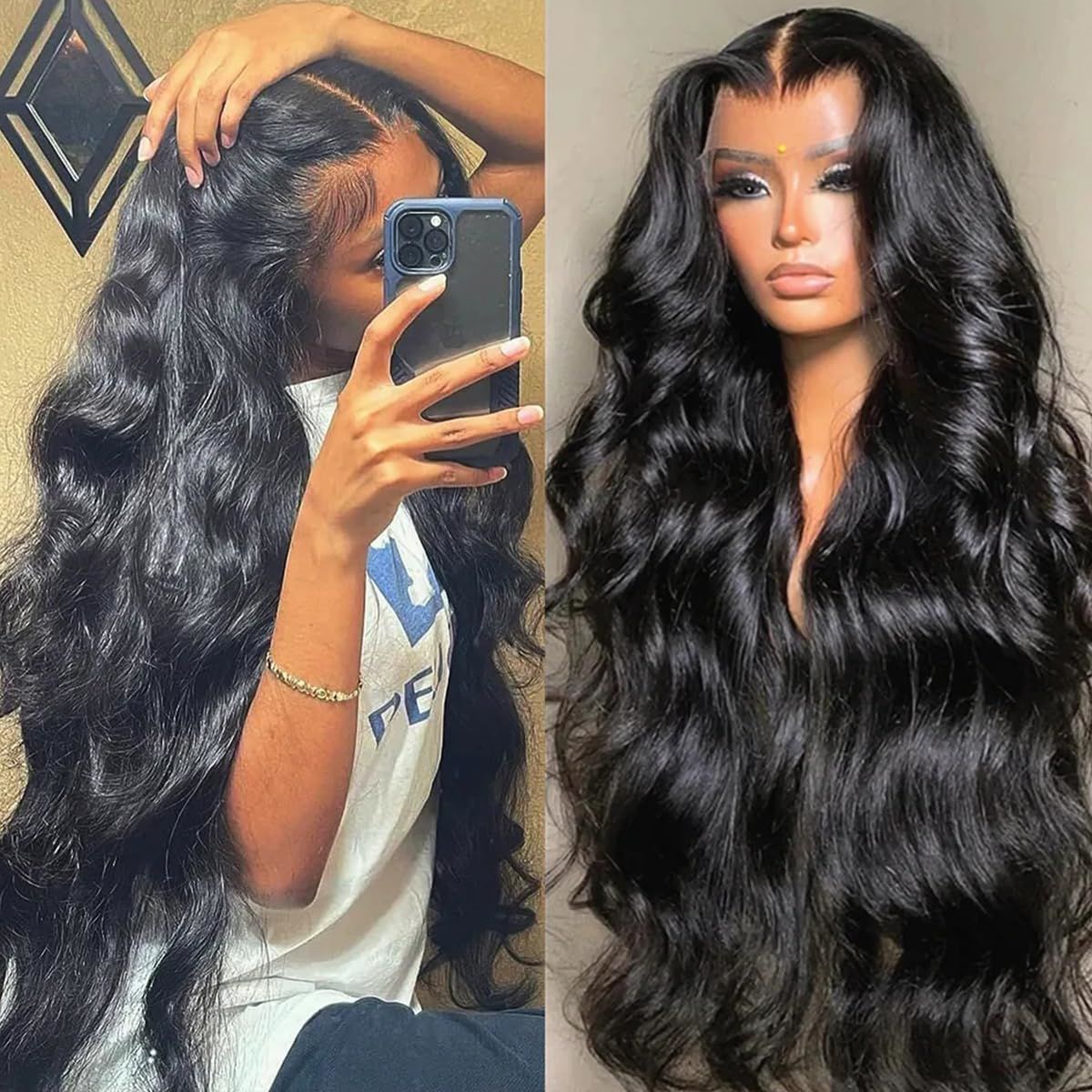 Long Curly Lace Front Synthetic Wig