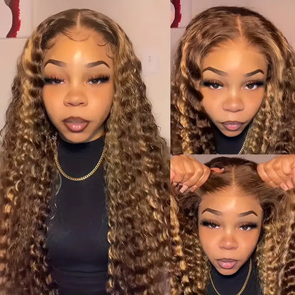 Long Curly Lace Front Synthetic Wig