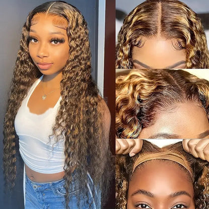 Long Curly Lace Front Synthetic Wig