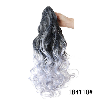 Long Curly Ponytail Wig with Claw Clip