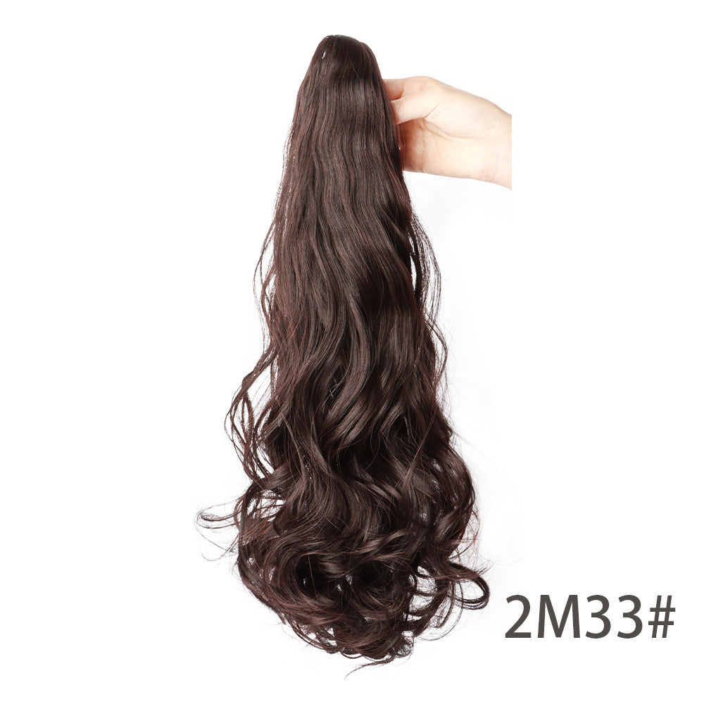 Long Curly Ponytail Wig with Claw Clip