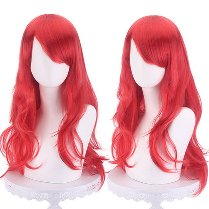 Long Curly Synthetic Cosplay Wig with Heat Resistance