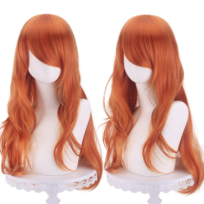 Long Curly Synthetic Cosplay Wig with Heat Resistance