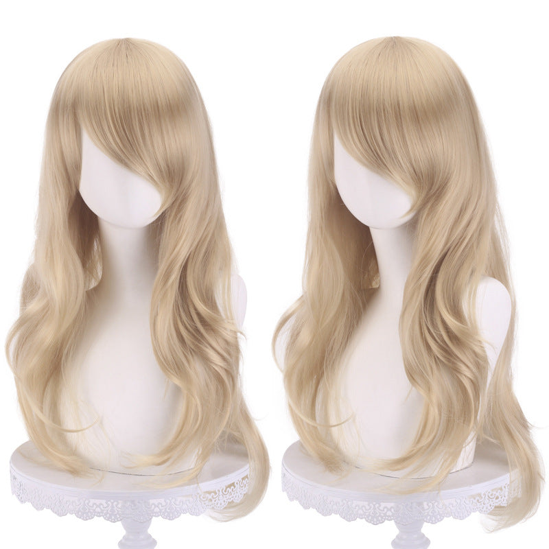 Long Curly Synthetic Cosplay Wig with Heat Resistance