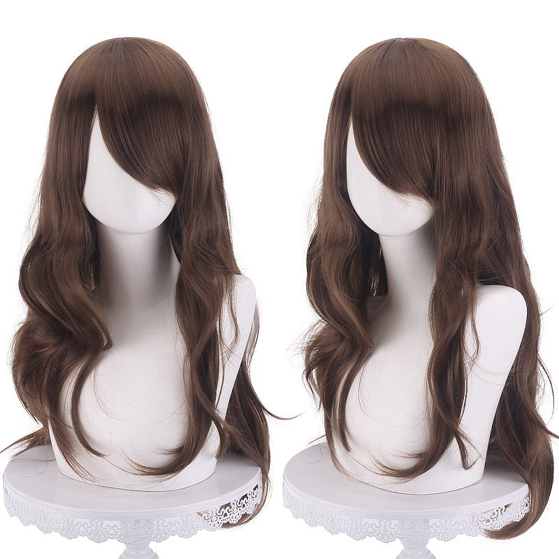 Long Curly Synthetic Cosplay Wig with Heat Resistance
