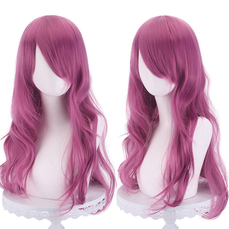 Long Curly Synthetic Cosplay Wig with Heat Resistance