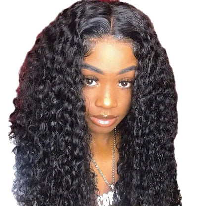 Long Curly Synthetic Hair Wig with Lace Front