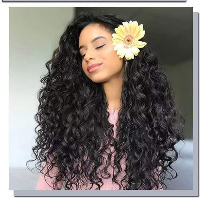 Long Curly Synthetic Hair Wig with Lace Front