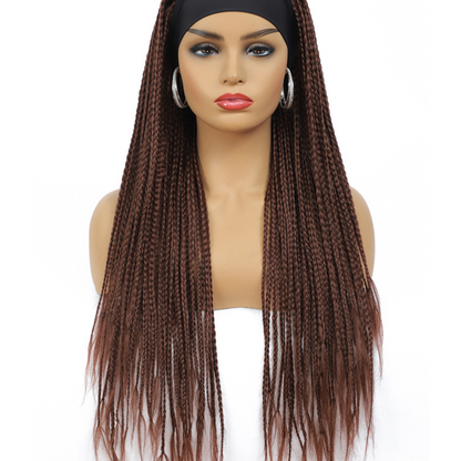 Long Curly Synthetic Hair Wig with Side Bangs