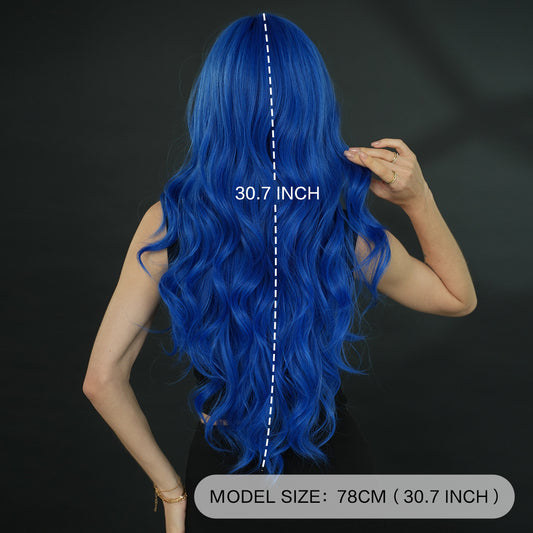 Long Curly Synthetic Wig with Adjustable Strains
