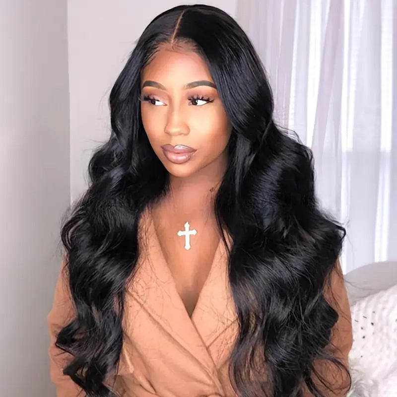 Long Curly Synthetic Wig with Bangs