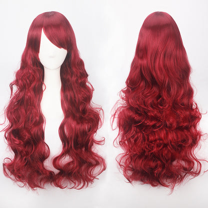 Long Curly Synthetic Wig with Button Net