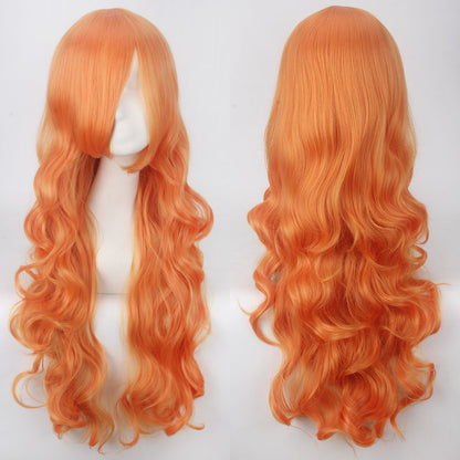 Long Curly Synthetic Wig with Button Net