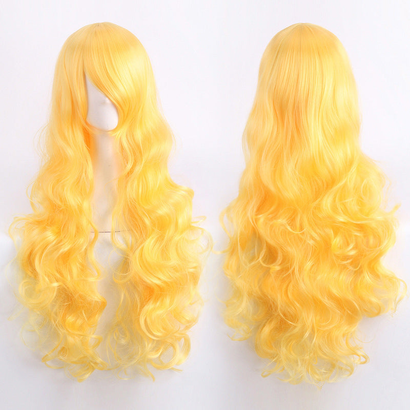Long Curly Synthetic Wig with Button Net