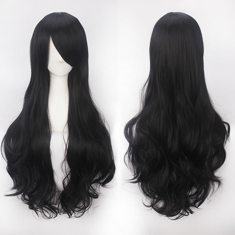 Long Curly Synthetic Wig with Button Net