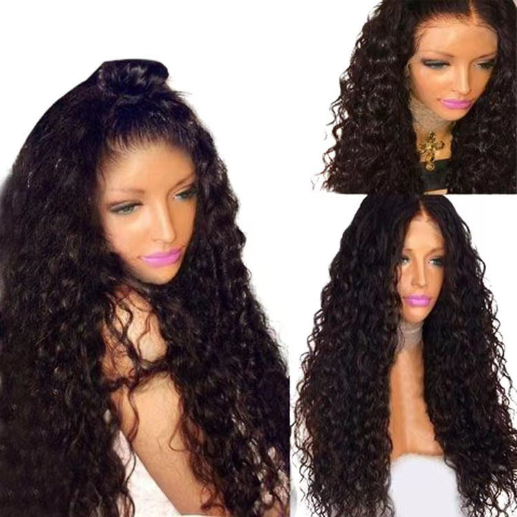 Long Curly Synthetic Wig with Optional Bangs