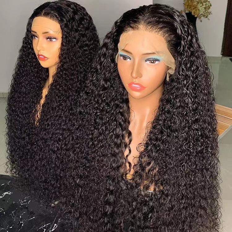 Long Curly Synthetic Wigs Lace Front